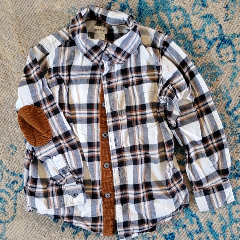 Boys button down flannel